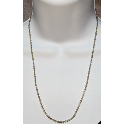 20-Inch Artisan-Signed Metal Chain Necklace