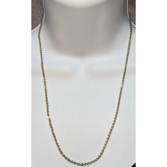 20-Inch Artisan-Signed Metal Chain Necklace