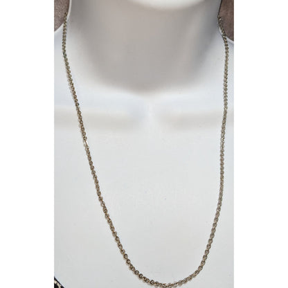 20-Inch Artisan-Signed Metal Chain Necklace