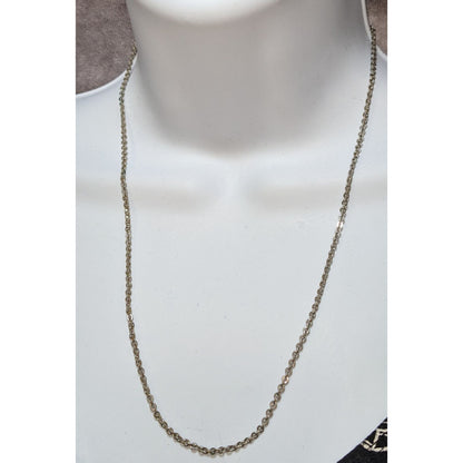 20-Inch Artisan-Signed Metal Chain Necklace
