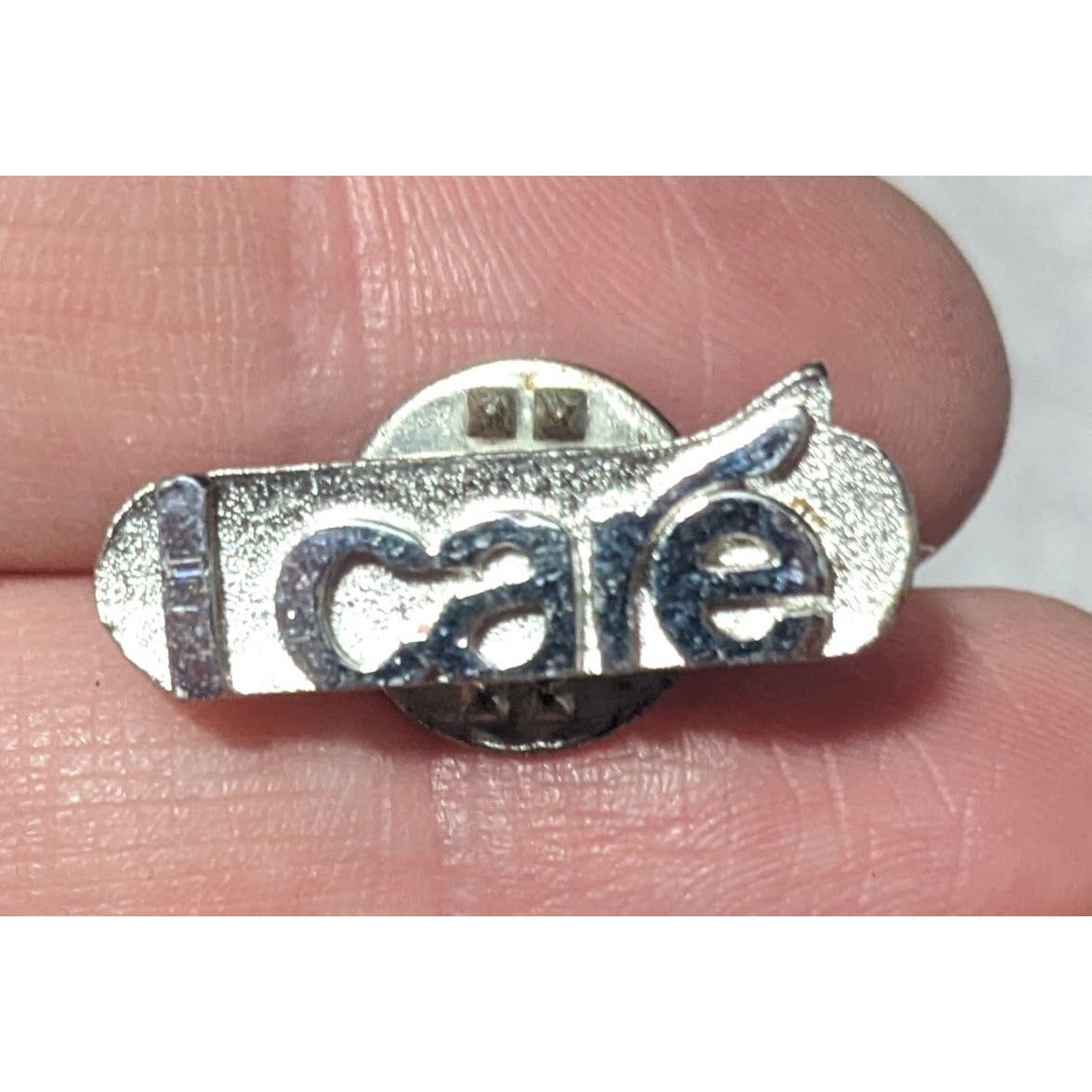 I Care  CVS Silver  Tone Casual Lapel Pin