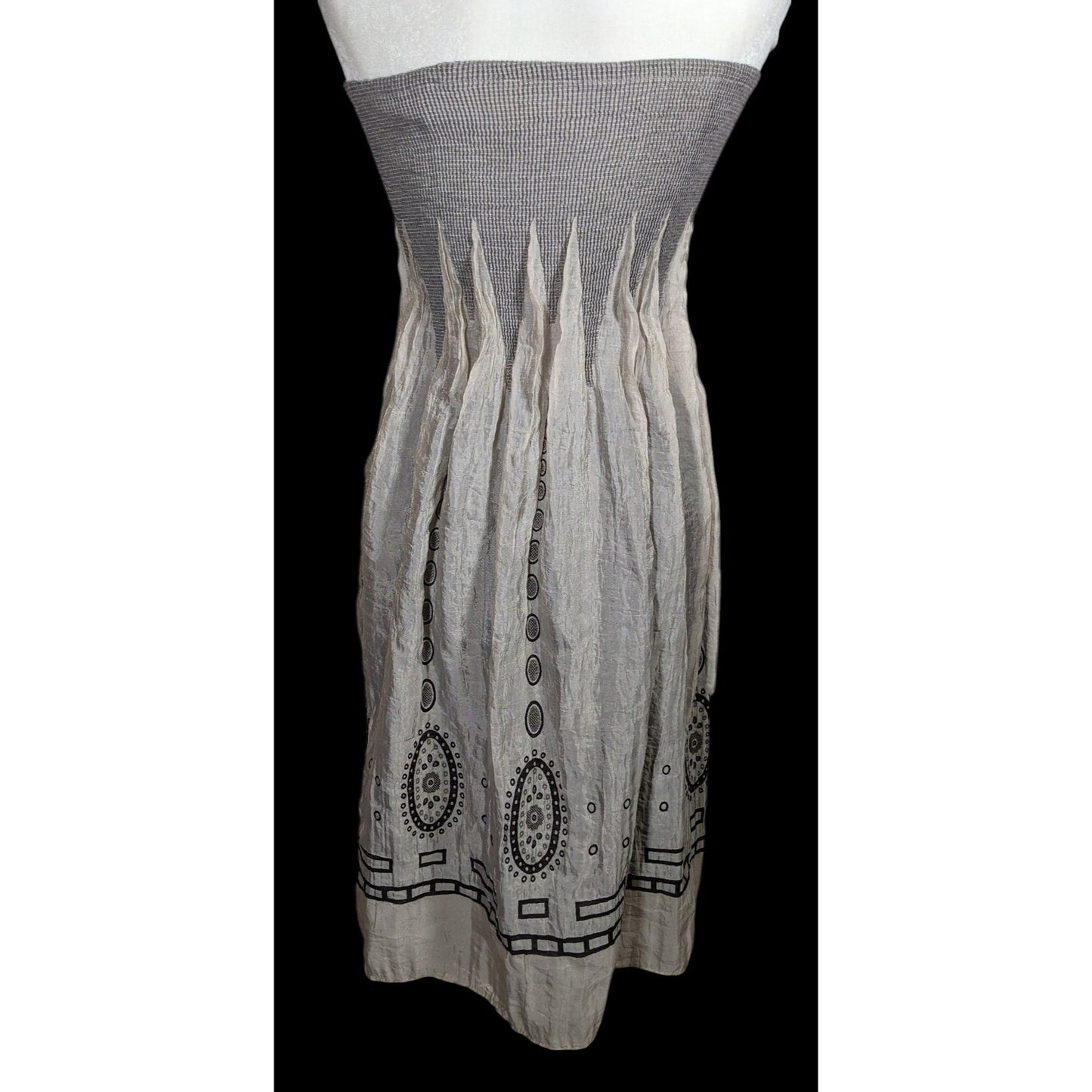 Lapis By Anthropologie Bohemian Grey Tube Top Dress