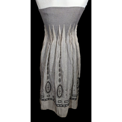 Lapis By Anthropologie Bohemian Grey Tube Top Dress