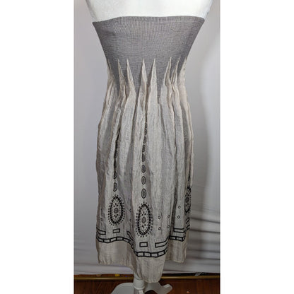 Lapis By Anthropologie Bohemian Grey Tube Top Dress