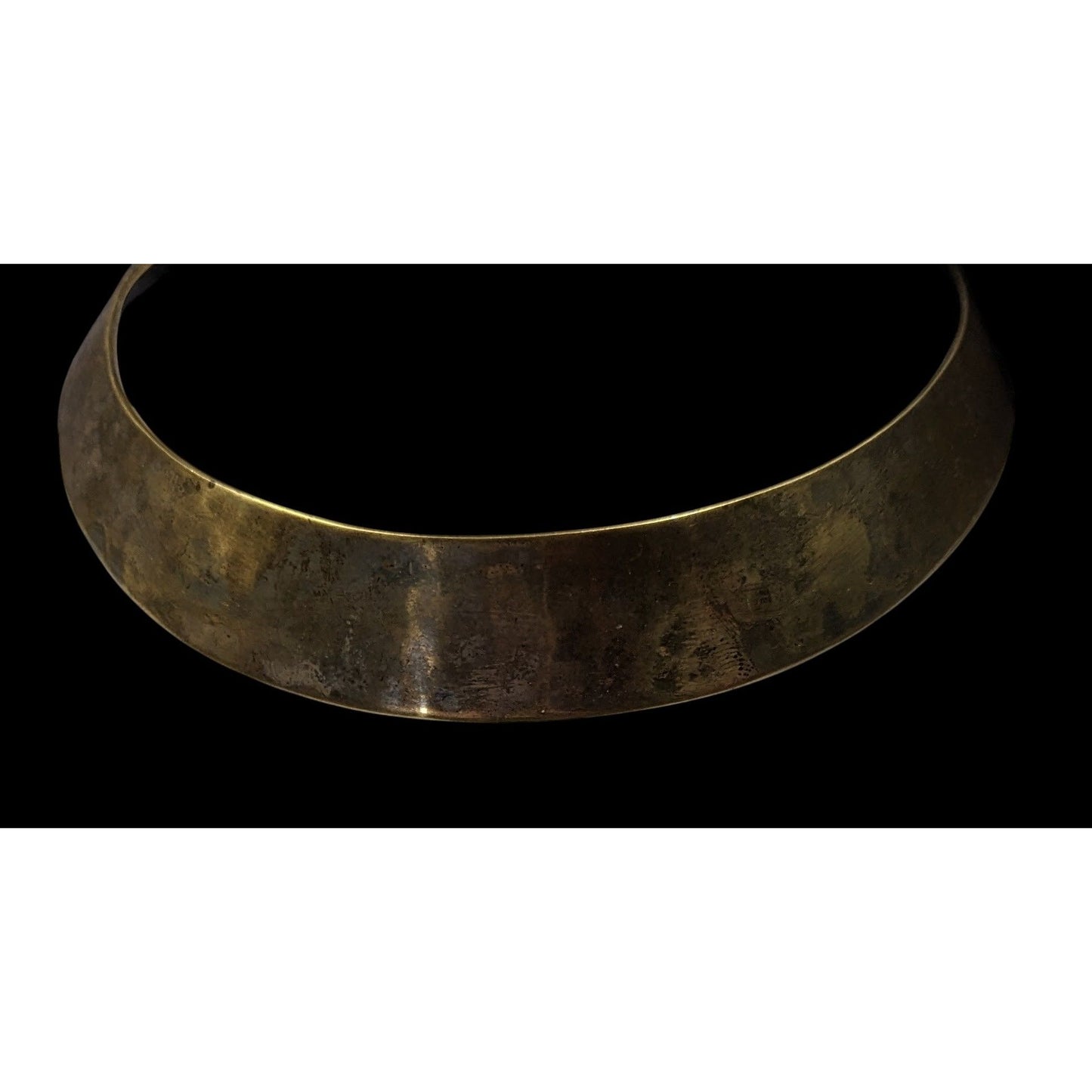 Vintage Brass Collar Necklace Handcrafted In India Statement Piece