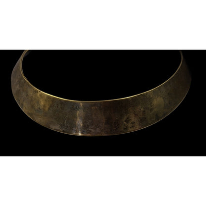Vintage Brass Collar Necklace Handcrafted In India Statement Piece