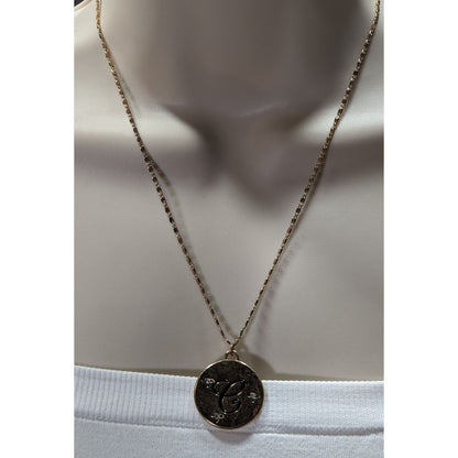 Elegant Glam Cursive Letter C Initial Necklace With Rhinestone Accents