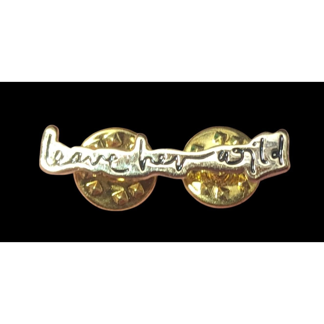 Leave Her Wild Inspirational Silver Tone Lapel Pin