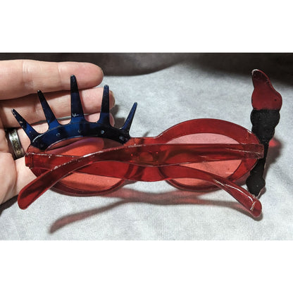 Lady Liberty Red And Blue Fashion Sunglasses