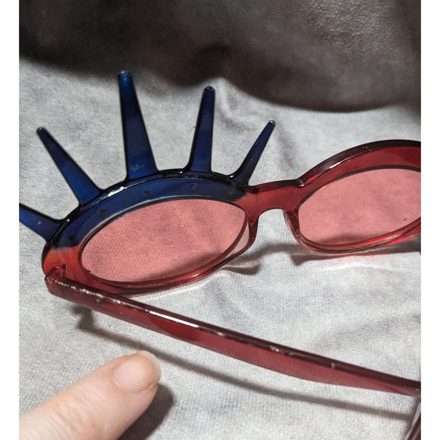 Lady Liberty Red And Blue Fashion Sunglasses