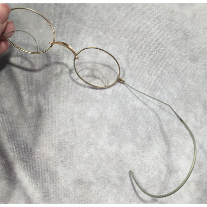 Hawkes Antique Oval Bifocal Silver And Gold Tone Glasses