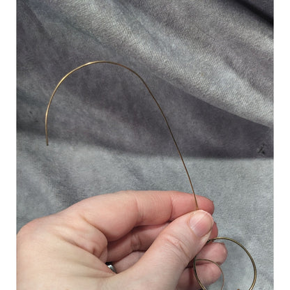 Hawkes Antique Oval Bifocal Silver And Gold Tone Glasses