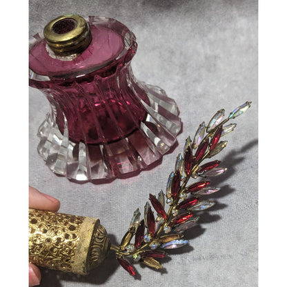 Irice Vintage West Germany Crystal Perfume Bottle