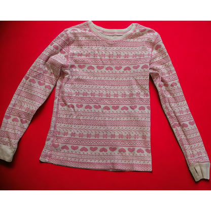 Cuddl Duds Pink And White Thermal