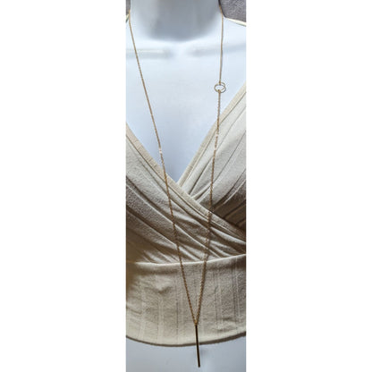 Minimalist Gold Geometric Charm Chain Necklace