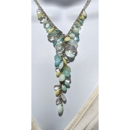 You And I Pastel Gemmed Lariat Necklace