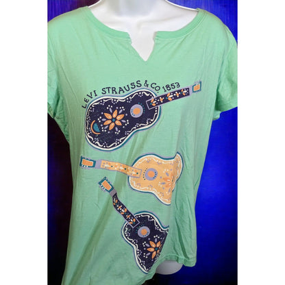 Levi Strauss Green Guitar Shirt