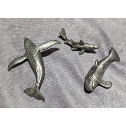 Spoontiques Vintage Pewter Sea Animal Figures (3)