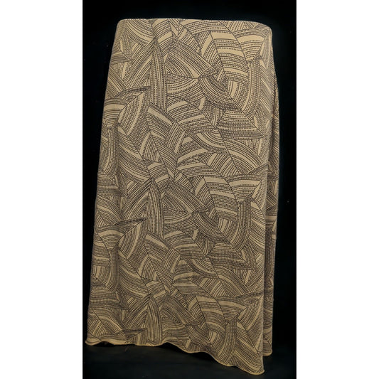 Studio M Khaki Abstract Skirt