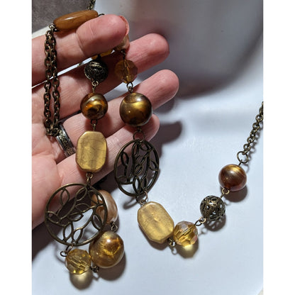 Bohemian Floral Earthy Necklace