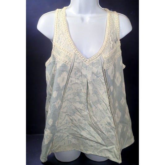 No Boundaries Southwestern Lace Denim Tank Top