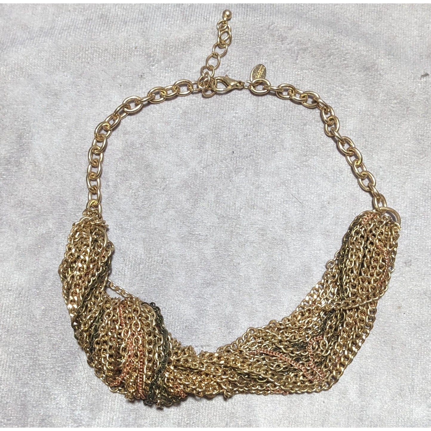 Express Gold Multichain Knotted Necklace