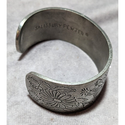 Salisbury Pewter September Floral Cuff