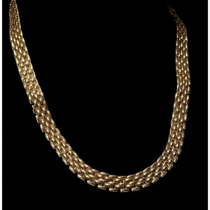 Gold Panther Link Necklace