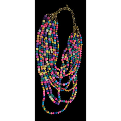 Sassy Jones Makemba Luxe Beaded Bib Necklace