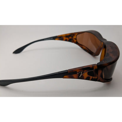 Live Eyewear WS413C Tortoise Fit-Over Wraparound Sunglasses Small-Medium
