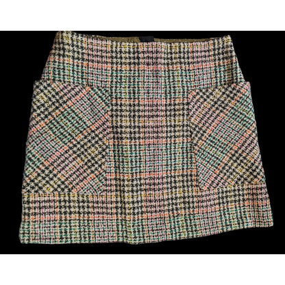 Maeve Anthropologie Wool Plaid Skirt