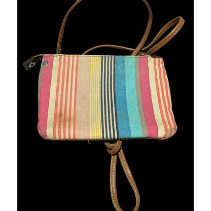 Relic Retro Rainbow Striped Crossbody Bag