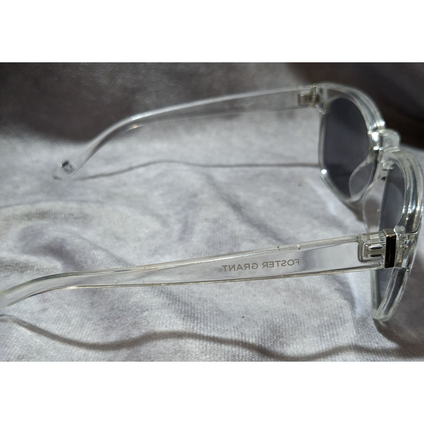 Foster Grant Clear Frame Mirror Lens Sunglasses