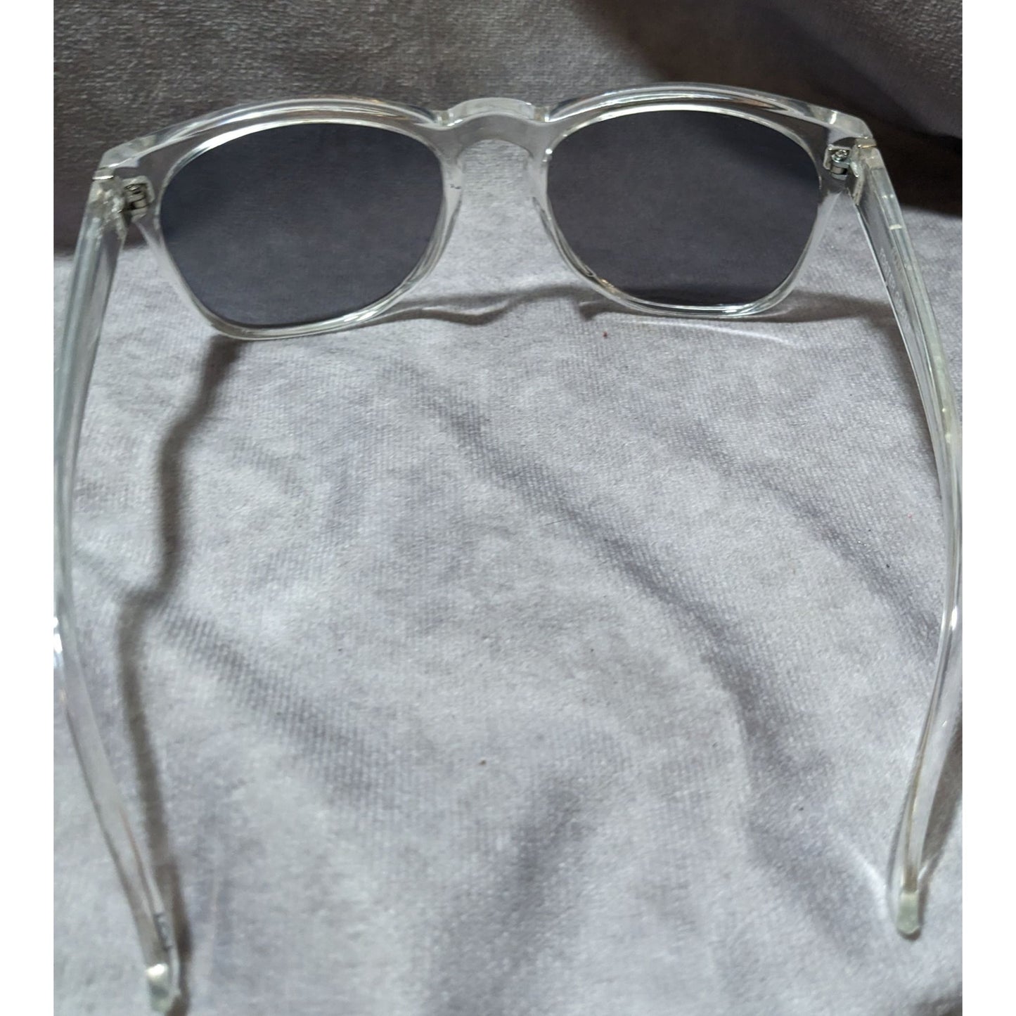 Foster Grant Clear Frame Mirror Lens Sunglasses