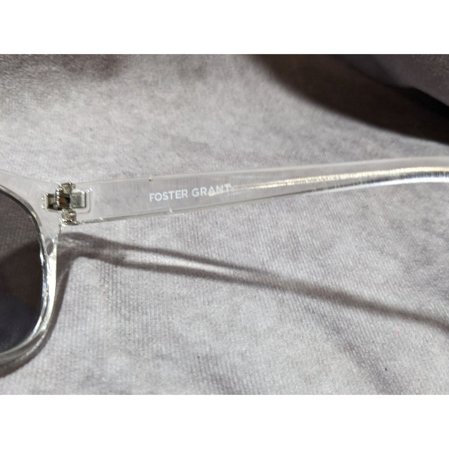 Foster Grant Clear Frame Mirror Lens Sunglasses