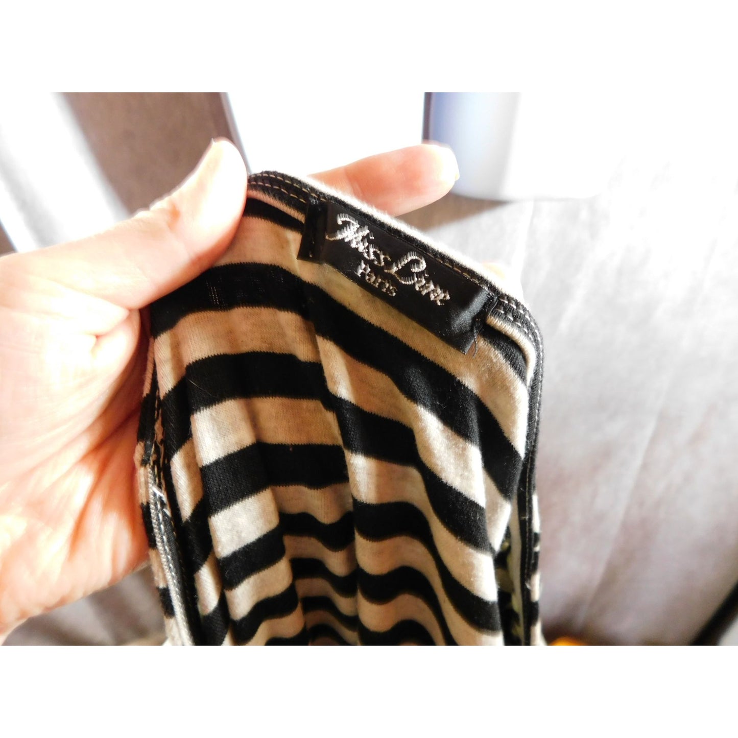 Miss Line Paris 80's Style Striped Dress.