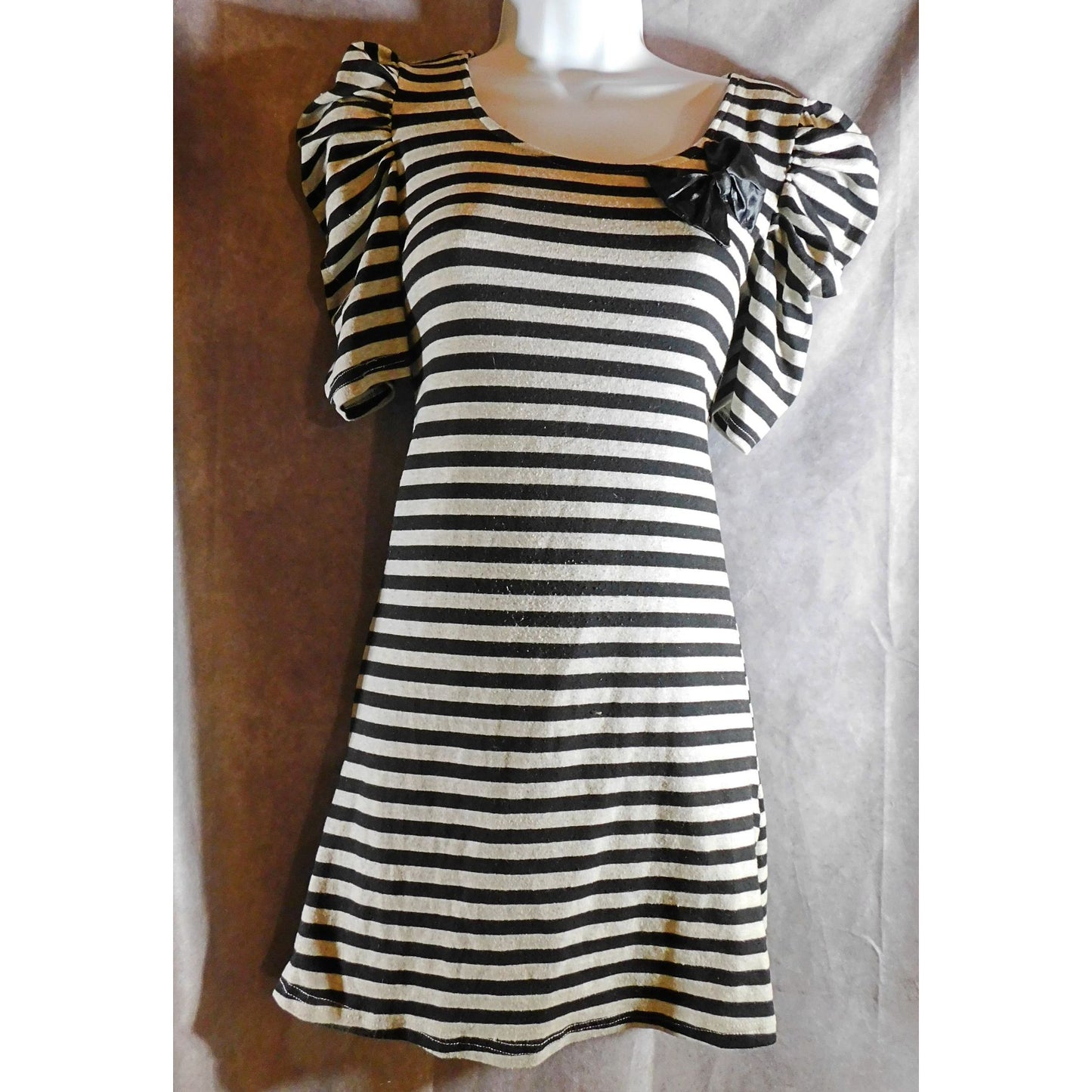 Miss Line Paris 80's Style Striped Dress.