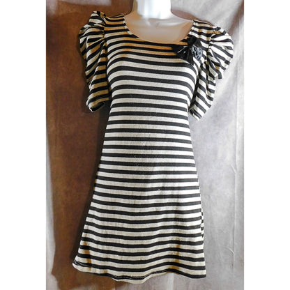 Miss Line Paris 80's Style Striped Dress.