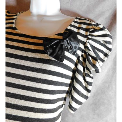 Miss Line Paris 80's Style Striped Dress.