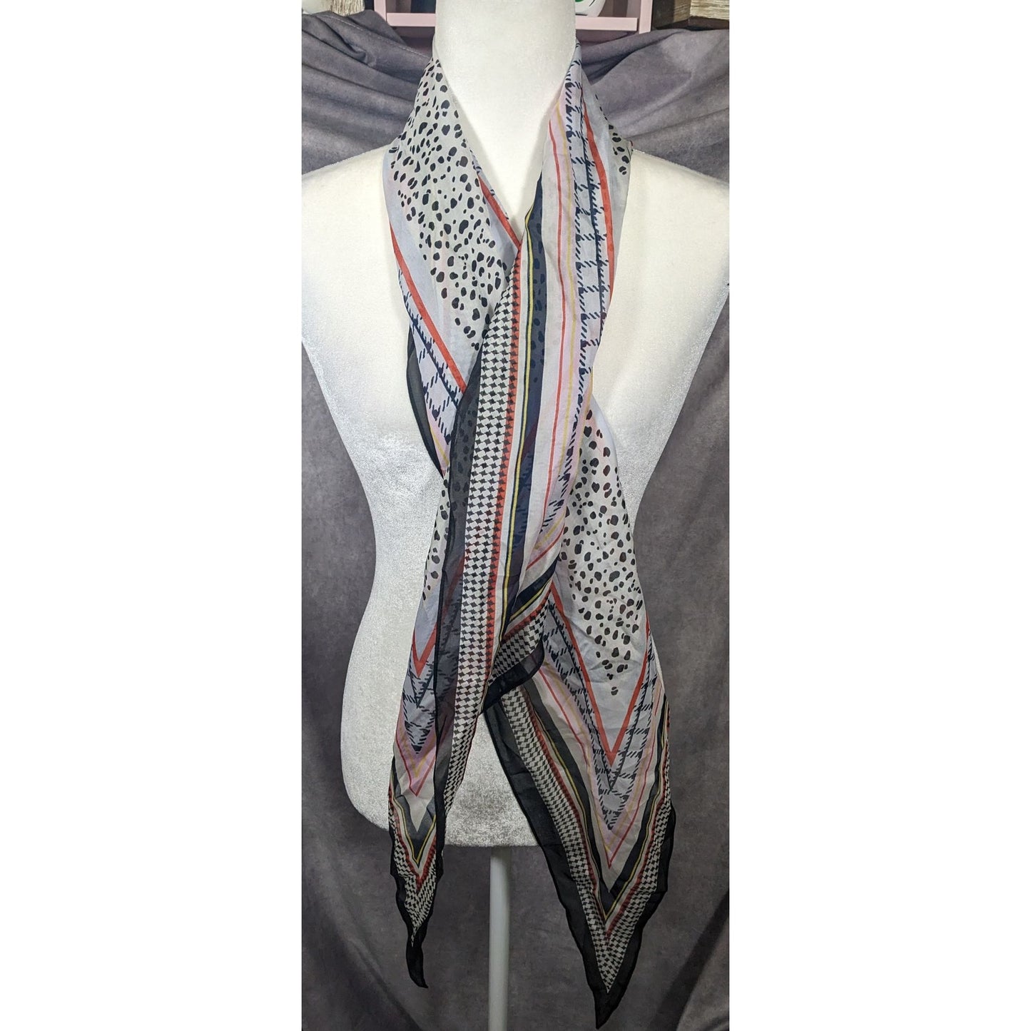 Preppy Multi Pattern Super Soft Lightweight Scarf