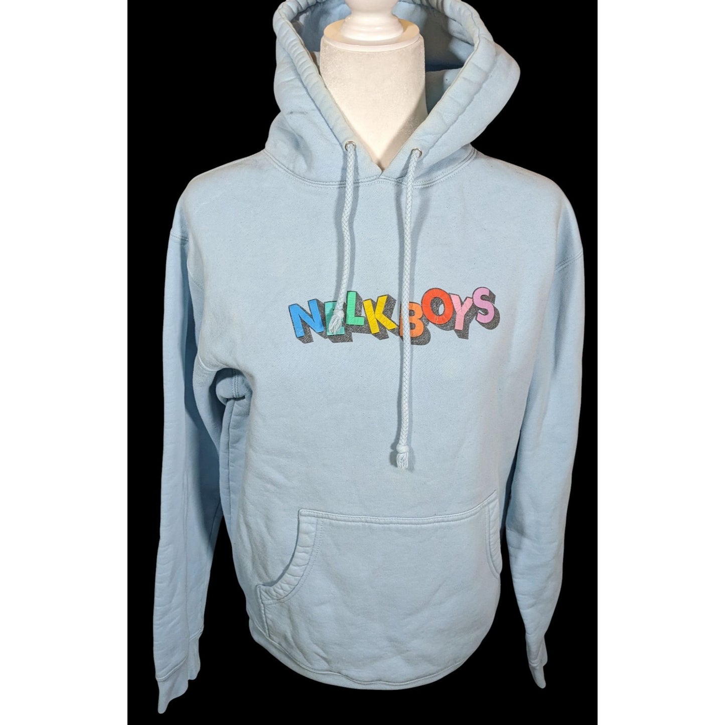 Nelkboys Full Send Light Blue Hoodie With Rainbow Letters