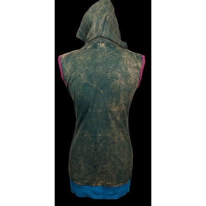 KPC Cosplay Elf Floral Hooded Mini Dress Size Small