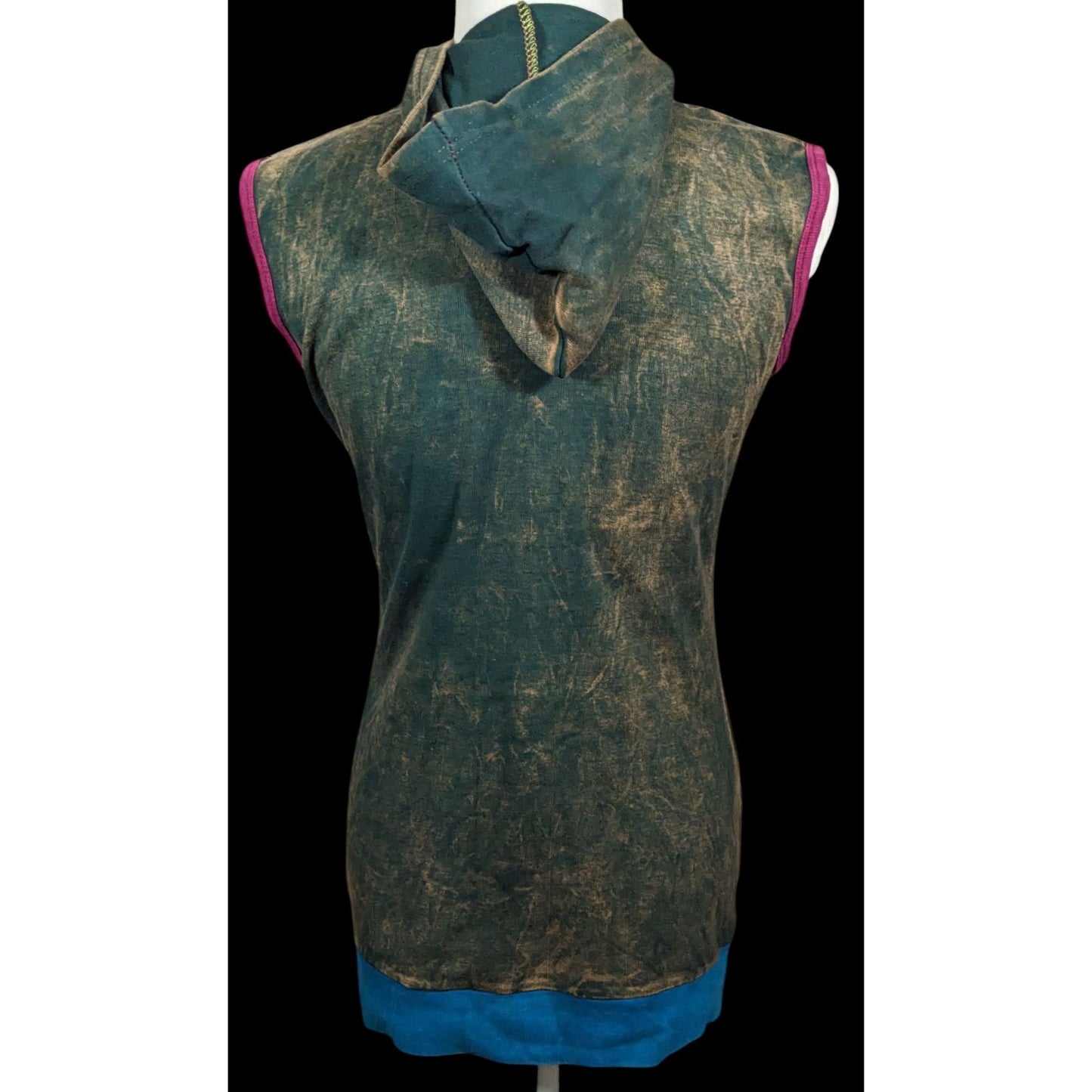 KPC Cosplay Elf Floral Hooded Mini Dress Size Small