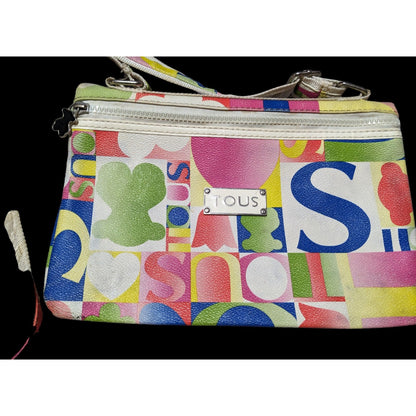 Tous Fold Over Zip Rainbow Crossbody Bag