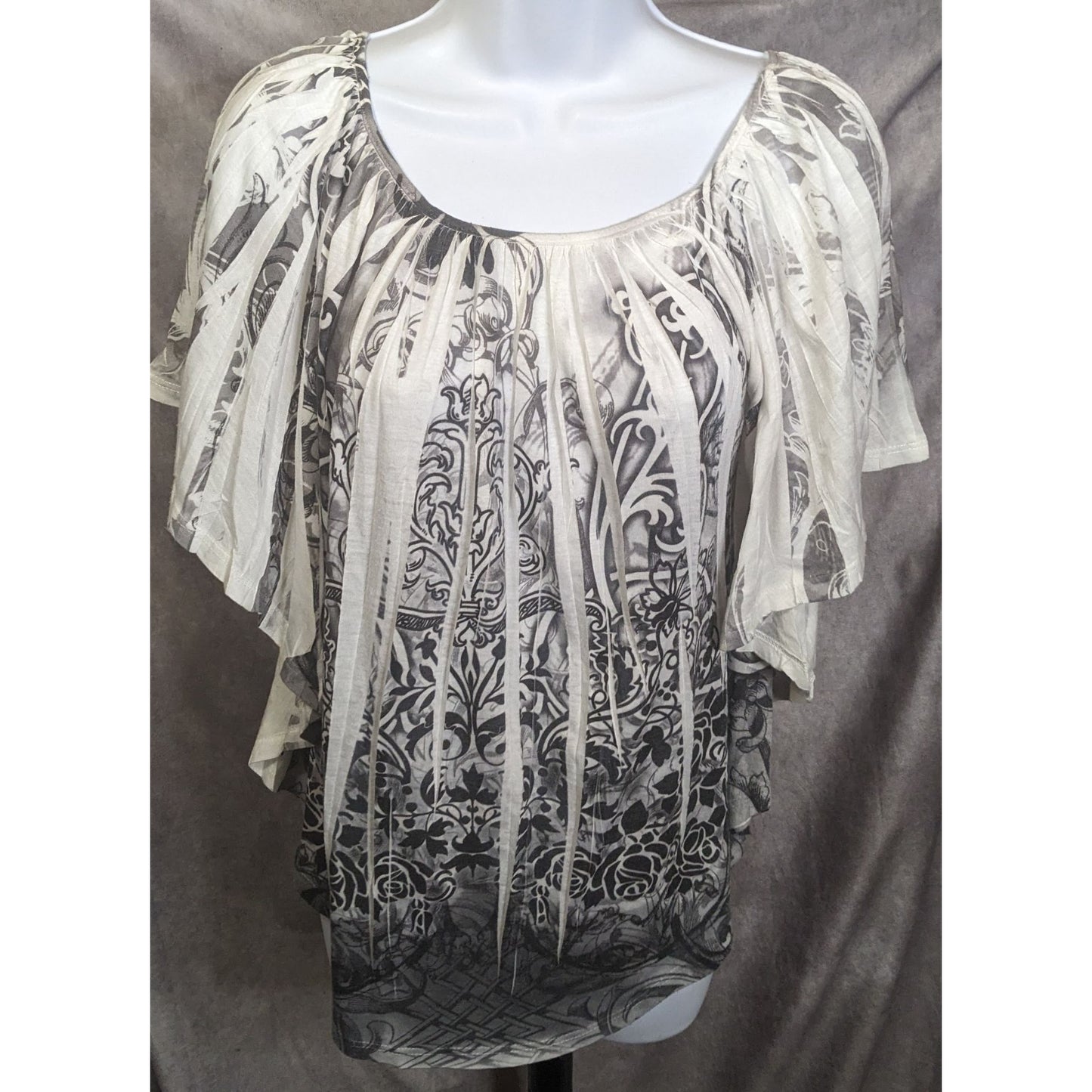 Storm Floral Poncho Style Top