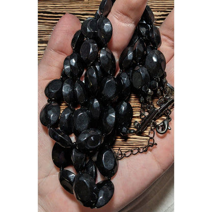 Chunky Multilayer Gothic Beaded Necklace