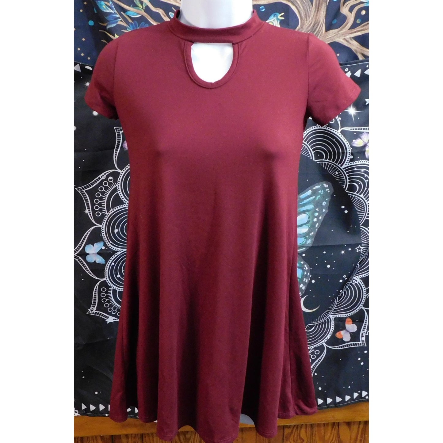 Btween Keyhole Red Tween Size Tunic/Dress