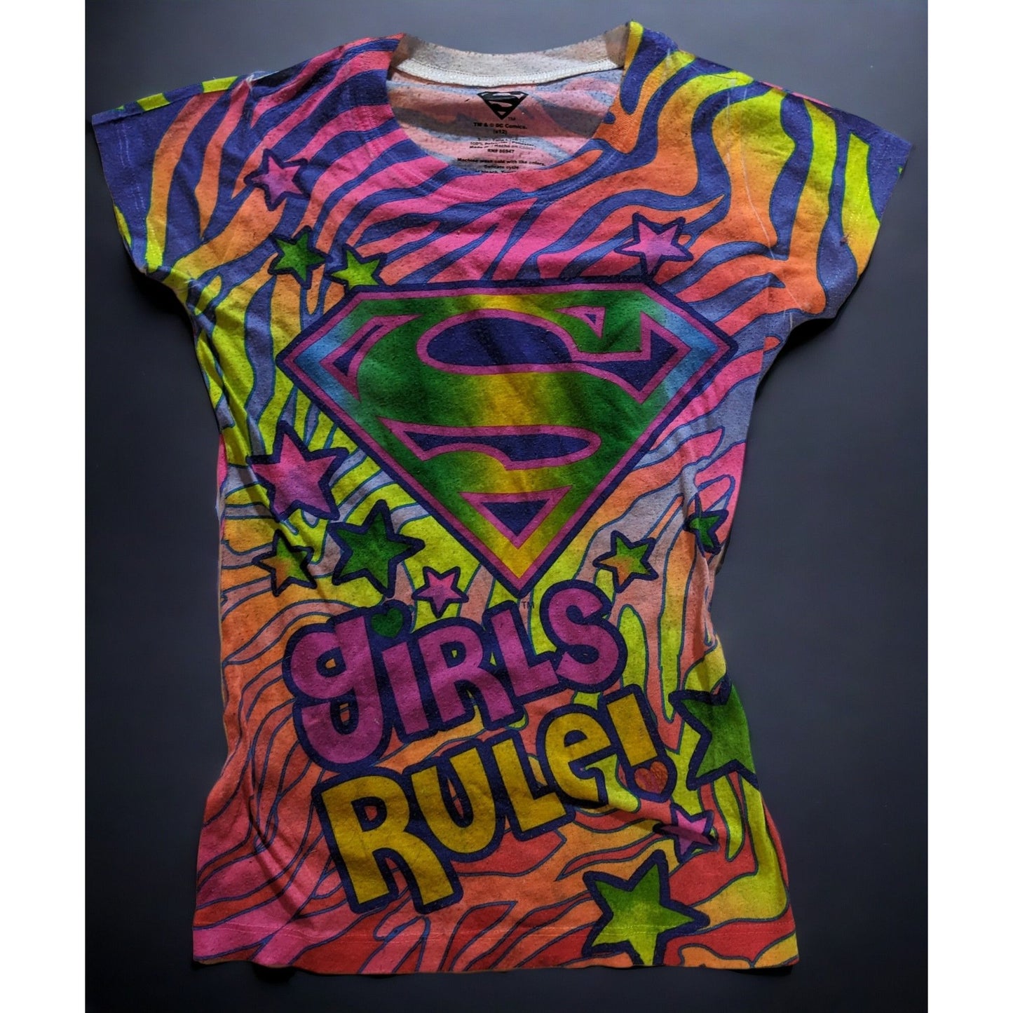 DC Comics Rainbow Supergirl Zebra Shirt