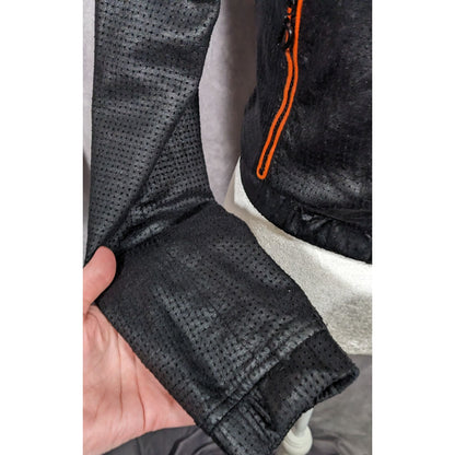 DGVI Black Casual Jacket With Printed Royal Crest Accents Size Small