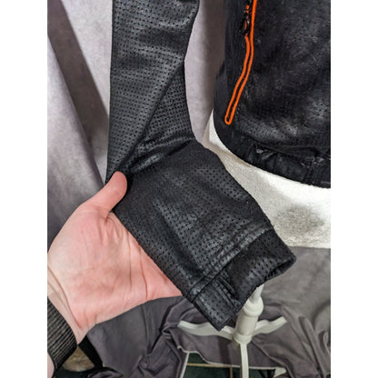 DGVI Black Casual Jacket With Printed Royal Crest Accents Size Small